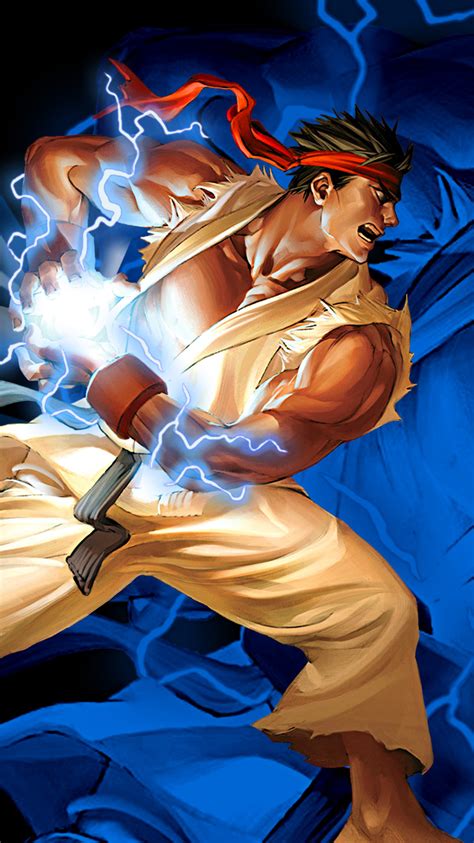 750x1334 Ryu Hadouken Street Fighter 2 iPhone 6, iPhone 6S, iPhone 7 ,HD 4k Wallpapers,Images ...