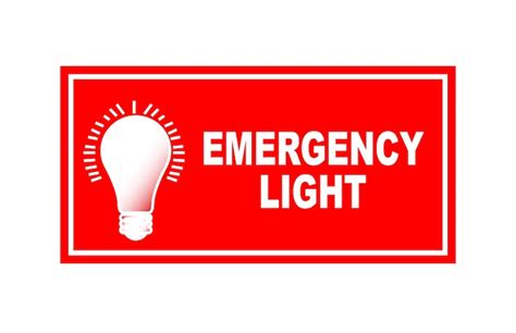 Premium Vector | Emergency Light sign template