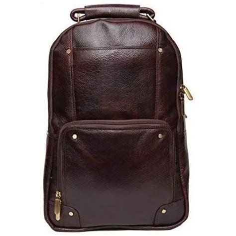 18 Inch Brown Leather Laptop Backpack at Rs 2800 | Palava | Dombivli | ID: 22542088162