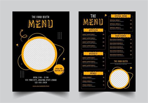 Menu Cdr Vector Art, Icons, and Graphics for Free Download