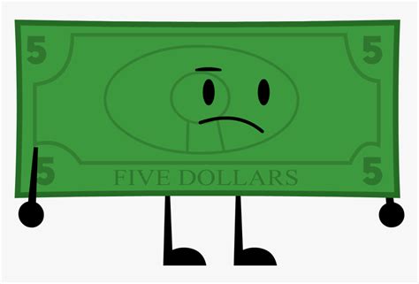 Cartoon 5 Dollar Bill, HD Png Download , Transparent Png Image - PNGitem