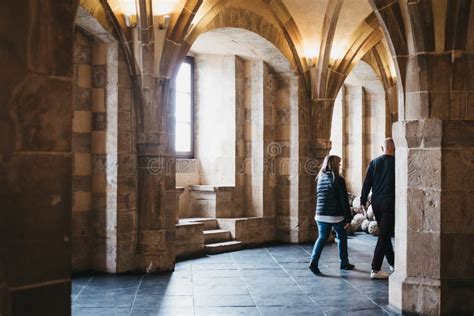 People Walking Inside Vianden Castle, Luxembourg Editorial Stock Photo ...