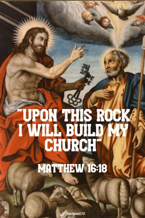 One Minute Reflection – 22 February – ‘Upon this rock …’ Matthew 16:13-19 – AnaStpaul