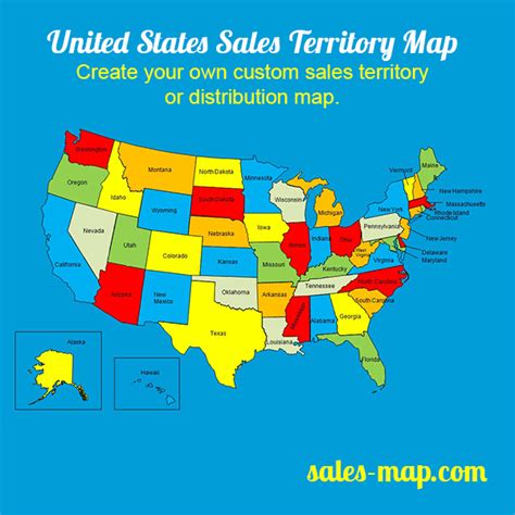 Editable Sales Territory Maps | Customize your sales territories with ...