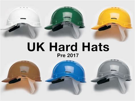 UK Hard Hat Colour code pre 2017 | work | Pinterest | Hard hats