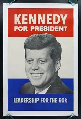 1960 JFK Kennedy élection présidentielle US Poster A3 imprimer | eBay