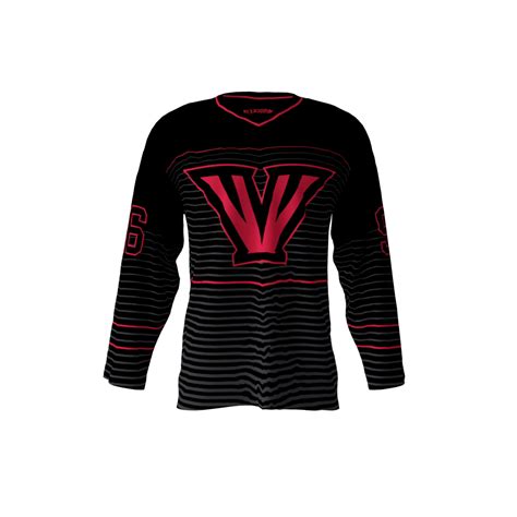 Vipers Black Custom Dye Sublimated Hockey Jersey | Sublimation Kings