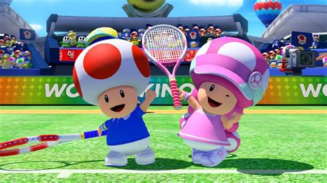 Mario Tennis Aces - Dry Bones, Toad, and Toadette Alt (Gameplay) - YouTube