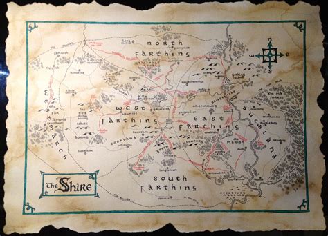 Map of The Shire | The hobbit map, Map, The hobbit