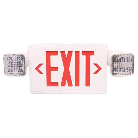 Exit-Led4 Red LED Exit Sign Emergency Light Combo | National Fire Supply