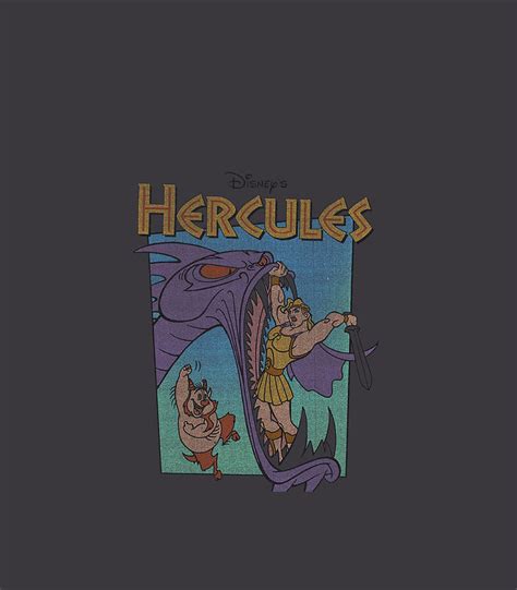 Disney Hercules Hydra Battle Retro Graphic Digital Art by Kayaln Wynte - Pixels