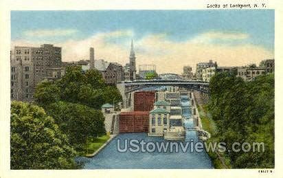 Locks - Lockport, New York NY Postcard | OldPostcards.com