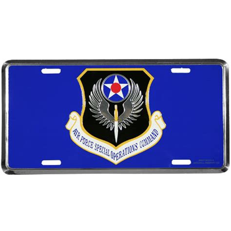 Air Force License Plate Air Force Special Operations Command | North Bay Listings