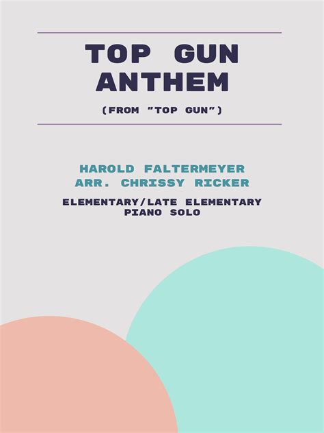 Top Gun Anthem By Harold Faltermeyer