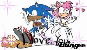Sonic and Amy ~Wedding LOLZ! Picture #131416307 | Blingee.com