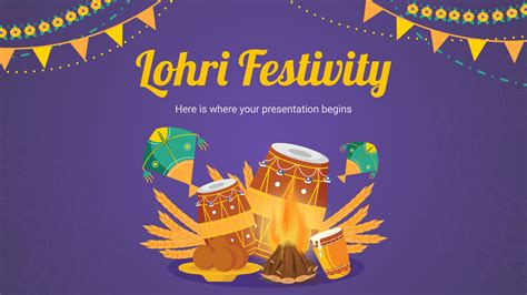 Free Google Slides and PowerPoint templates on festivals