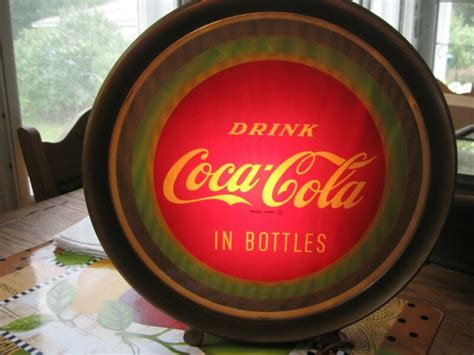 antique coca cola advertising lighted sign -- Antique Price Guide ...