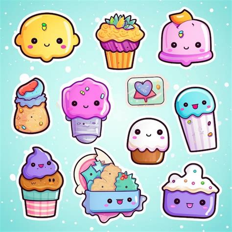 Premium AI Image | A super cute kawaii sticker