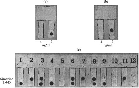 The detection of (a) simazine, (b) 2,4-D, and (c) simultaneous... | Download Scientific Diagram