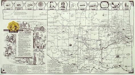 (Oklahoma) Historical Map of Oklahoma – The Old Map Gallery