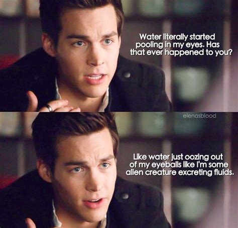 Ha ha ha! Lovw Kai.......#TVD Kai Parker.. Elena reaction was funnier ...