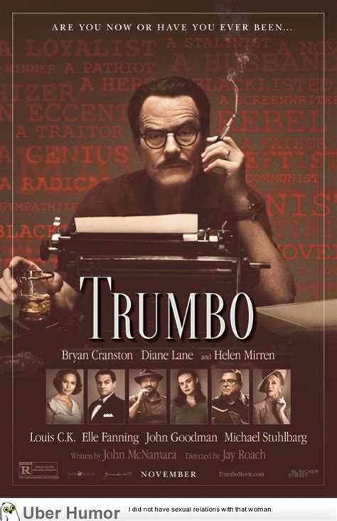 First Poster for Trumbo, Starring Bryan Cranston | Funny Pictures ...