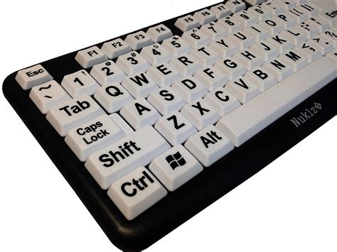 Teclado Nuklz Letras Grandes Con Cable Usb Para Pc -blanco - $ 999,999. ...