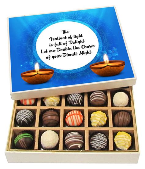 Chocholik Diwali Gift Box-Sweet Chocolate Box-20pc Assorted Chocolates 300 gm: Buy Chocholik ...