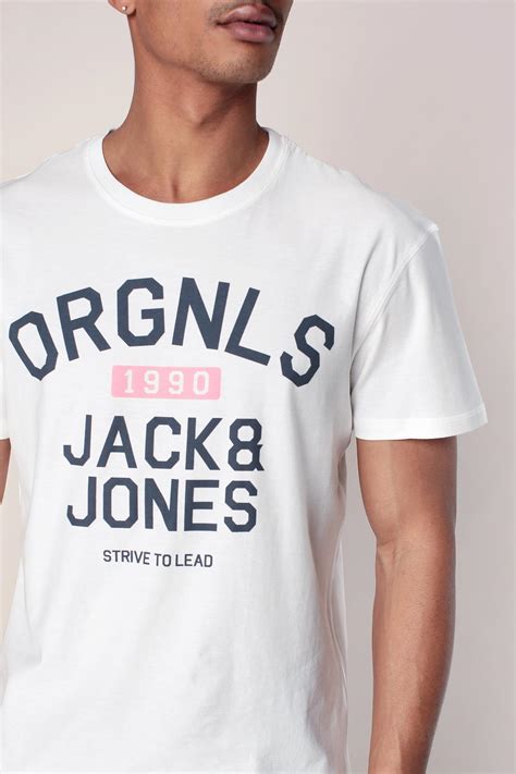 Lyst - Jack & Jones T-shirt in White for Men