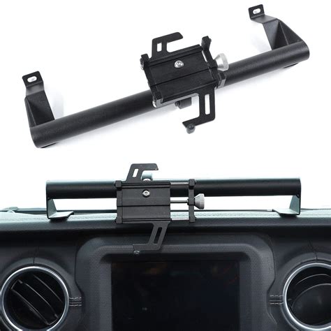 Buy Rugged Heavy Duty Dash Bar Phone Holder, Dashboard Cell Phone for 2018-2021 Jeep Wrangler JL ...