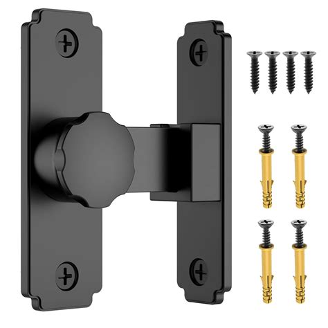 Buy Barn Door Lock Hardware, 90 Degree Heavy Duty Gate Latches Flip Latch Safety Door Bolt Latch ...