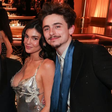 Kylie Jenner sparkles in silver with Timothée Chalamet at the 2025 ...