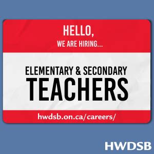 Elementary and Secondary Teachers | Hamilton-Wentworth District School Board