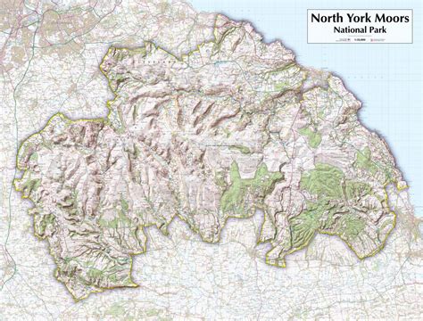 North York Moors National Park - Map Poster from Love Maps On...