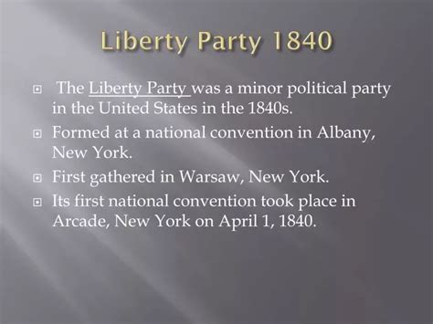 PPT - Liberty Party 1840 PowerPoint Presentation - ID:2369880