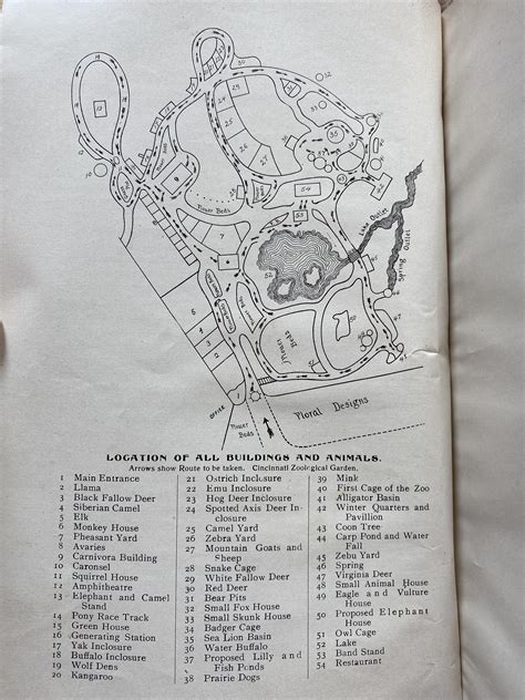 A map of the Cincinnati zoo from the year of 1900 : r/cincinnati