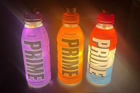 Empty Prime Hydration Drink bottles are being sold as 'lamps' by entrepreneurial fans ...