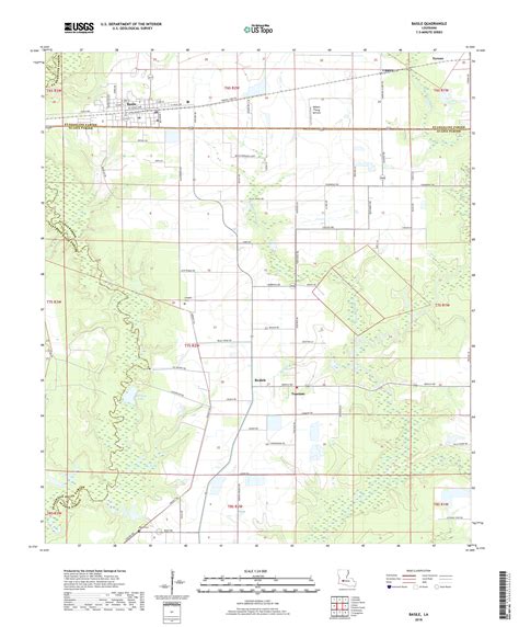 MyTopo Basile, Louisiana USGS Quad Topo Map