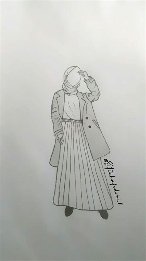 Sketsa Kartun Muslimah / 30 Gambar Kartun Laki Dan Perempuan Muslim ...