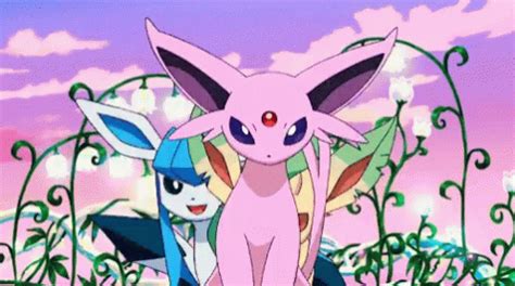 Espeon Glaceon GIF - Espeon Glaceon Leafeon - Discover & Share GIFs