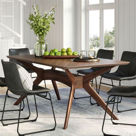 48 Elegant Modern Dining Table Design Ideas - HOMYHOMEE | Modern dining room tables, Midcentury ...