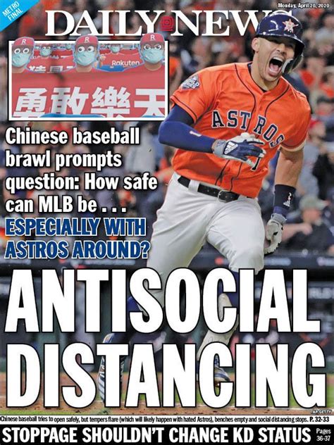 NY DAILY NEWS sports front page for tomorrow : r/baseball