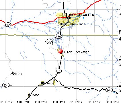 Milton Freewater Oregon Map - Osiris New Dawn Map