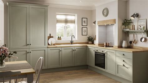 Allendale Sage Green Kitchen | Fitted Kitchens | Howdens