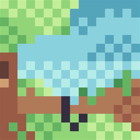 Pixilart - Landscape 16x16 by Bello666