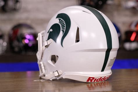 Michigan State Spartans Riddell Speed Authentic Helmet - White – Green ...