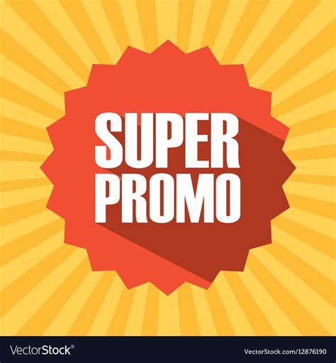 Super promo design Royalty Free Vector Image - VectorStock