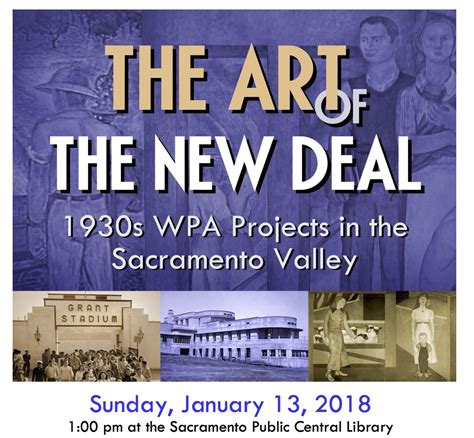 Event: The Art of the New Deal: 1930s WPA projects in Sacramento Valley – Presentation by Bruce ...