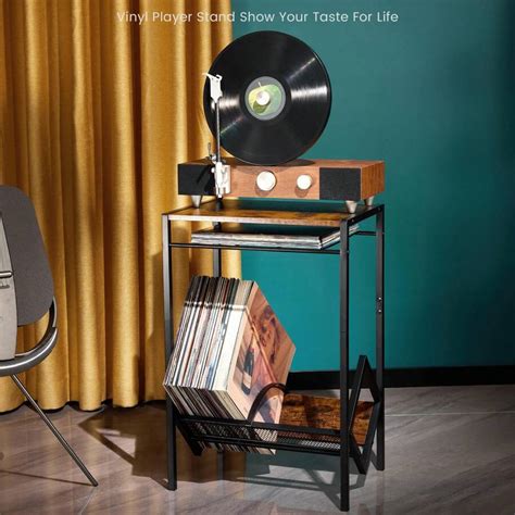 Record Player Stand, Turntable Stand, Record Player Table, Wood Record ...