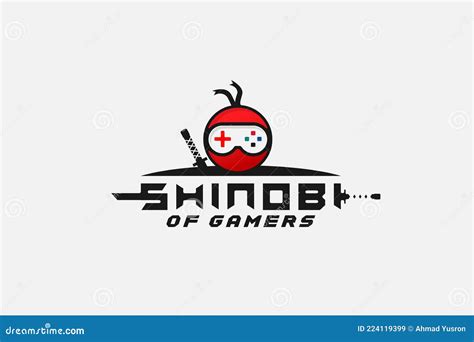 Ninja Gaming Logo Design Vector Illustration . Ninja Mascot Logo Gamer . Creative Ninja E-sports ...